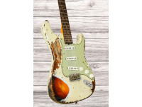 Fender Custom Shop 1961 Stratocaster Super Heavy Relic 3A RW Aged Olympic White 3TSB Fender Custom Shop 1961 Stratocaster Super Heavy Relic 3A RW Aged Olympic White 3TSB